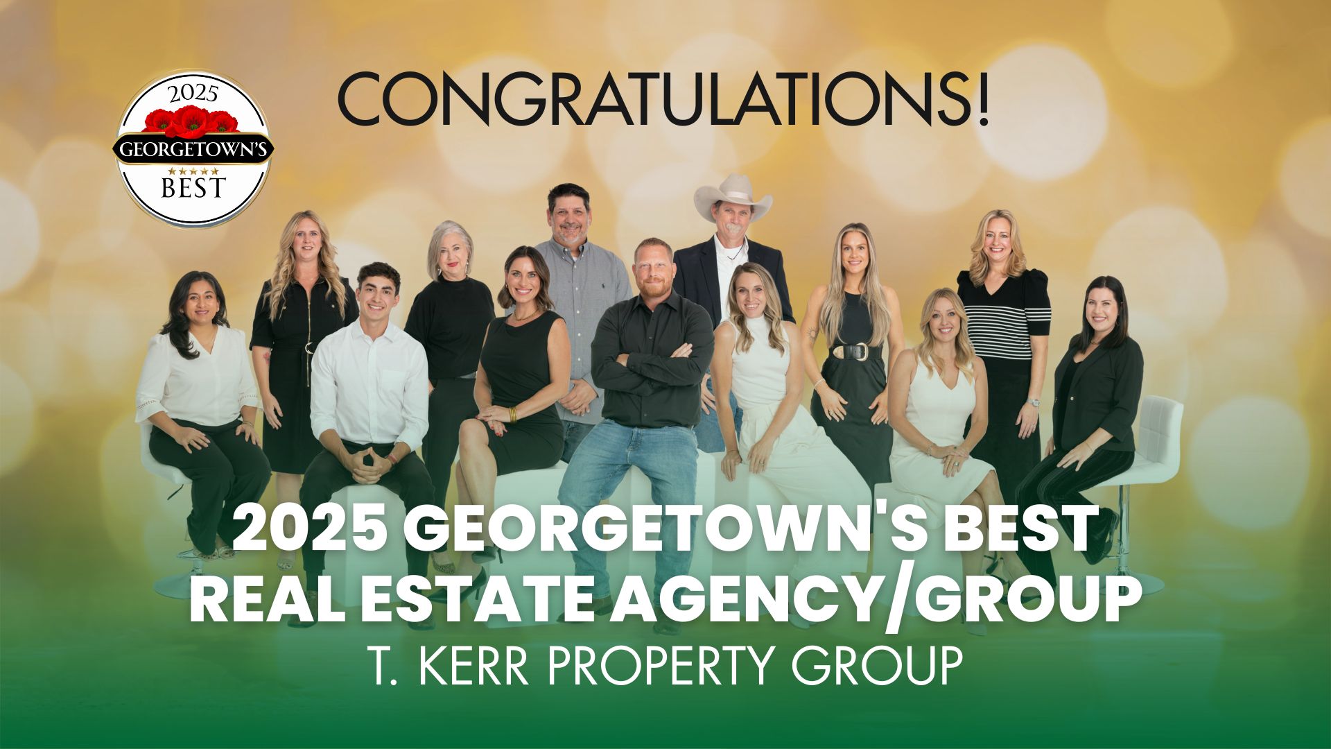 2025 Gold Winner Best Real Estate Team in Georgetown | T. Kerr Property Group